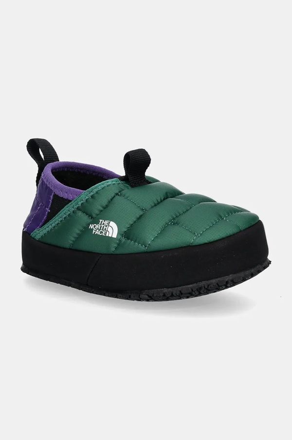 The North Face Dječje papuče The North Face THERMOBALL TRACTION MULE II boja: zelena, NF0A39UX8JI1