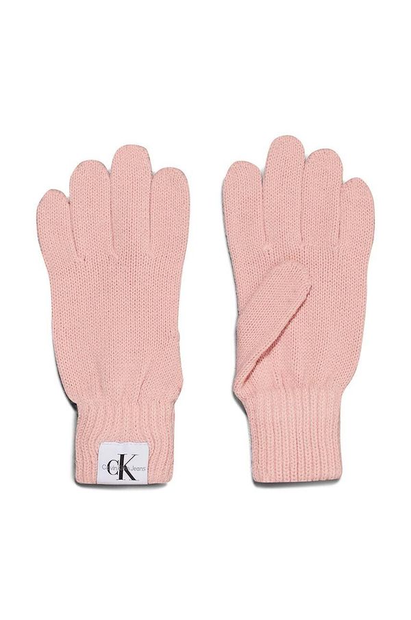 Calvin Klein Jeans Dječje rukavice Calvin Klein Jeans boja: ružičasta, IU0IU00525