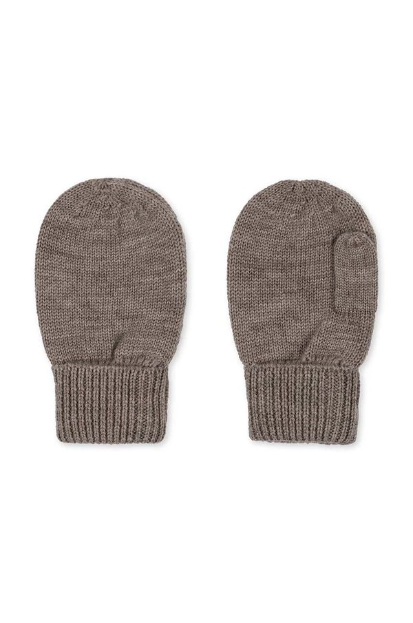 Konges Sløjd Dječje rukavice Konges Sløjd LOULI MITTENS boja: smeđa, KS101260