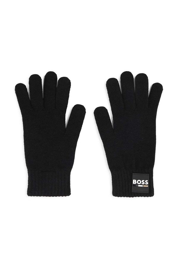 Boss Dječje rukavice s dodatkom vune BOSS boja: crna, J51576