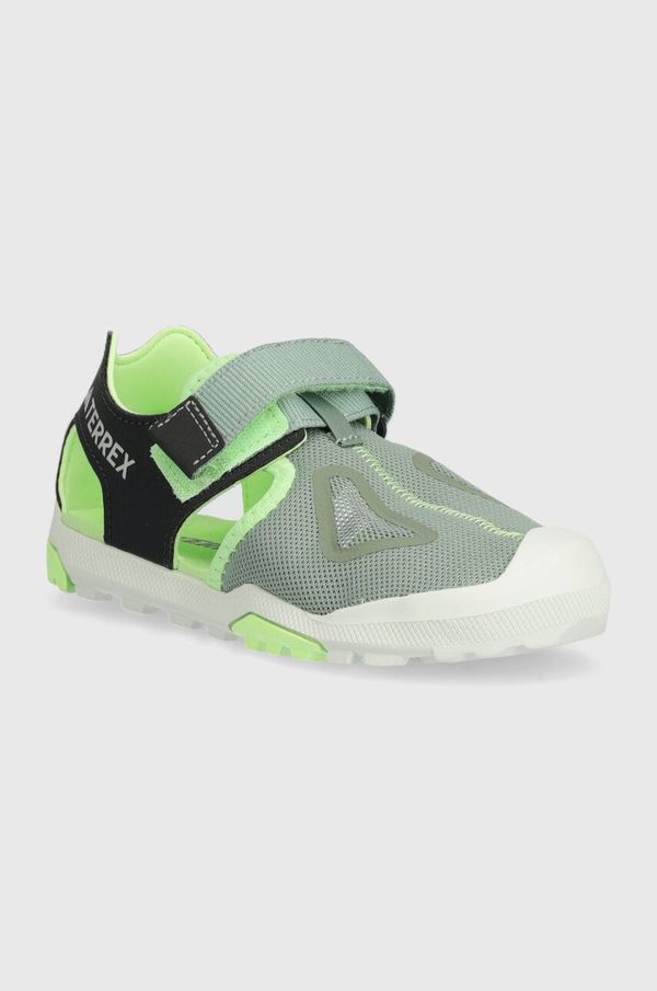 adidas TERREX Dječje sandale adidas TERREX TERREX CAPTAIN TOEY 2.0 K boja: zelena