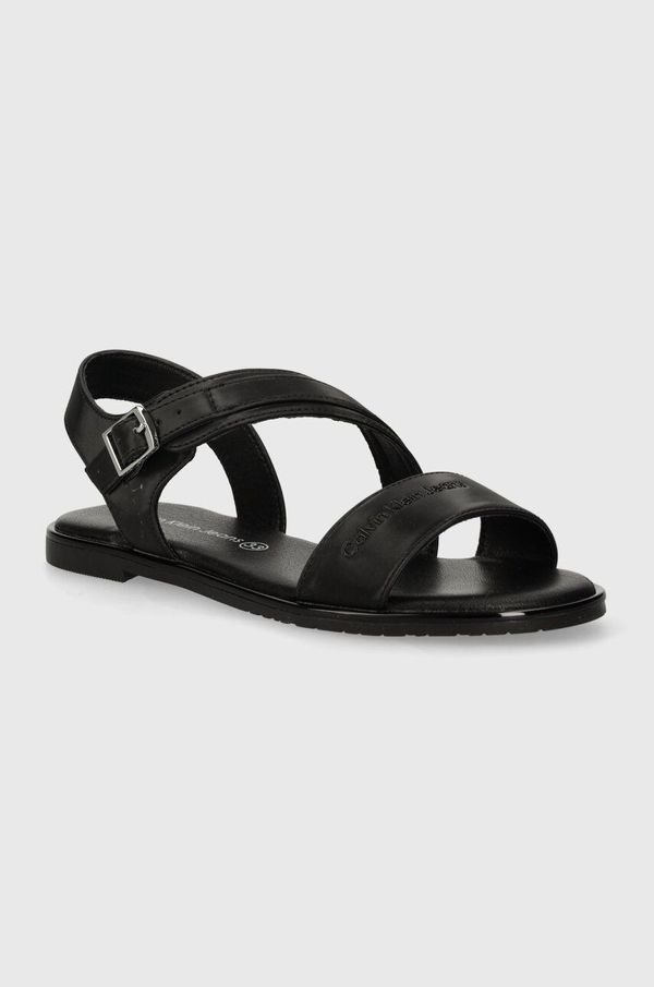 Calvin Klein Jeans Dječje sandale Calvin Klein Jeans boja: crna