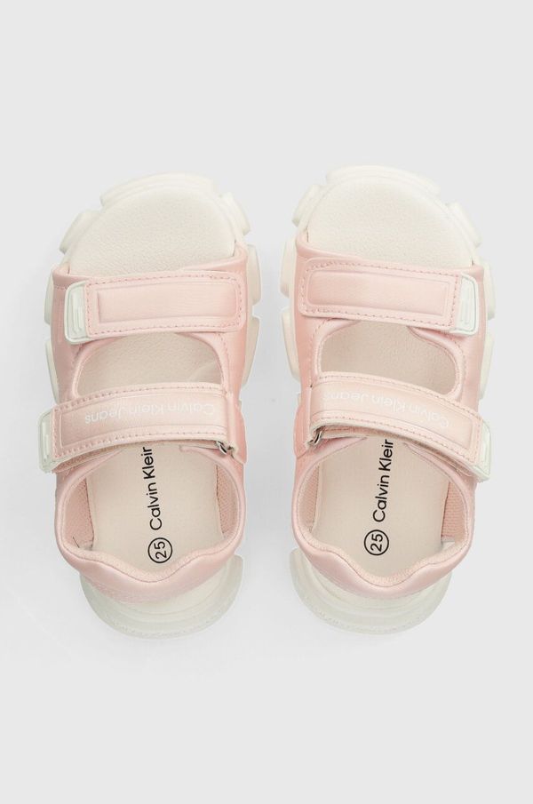 Calvin Klein Jeans Dječje sandale Calvin Klein Jeans boja: ružičasta