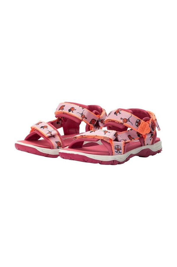 Jack Wolfskin Dječje sandale Jack Wolfskin SMILEYWORLD boja: ružičasta