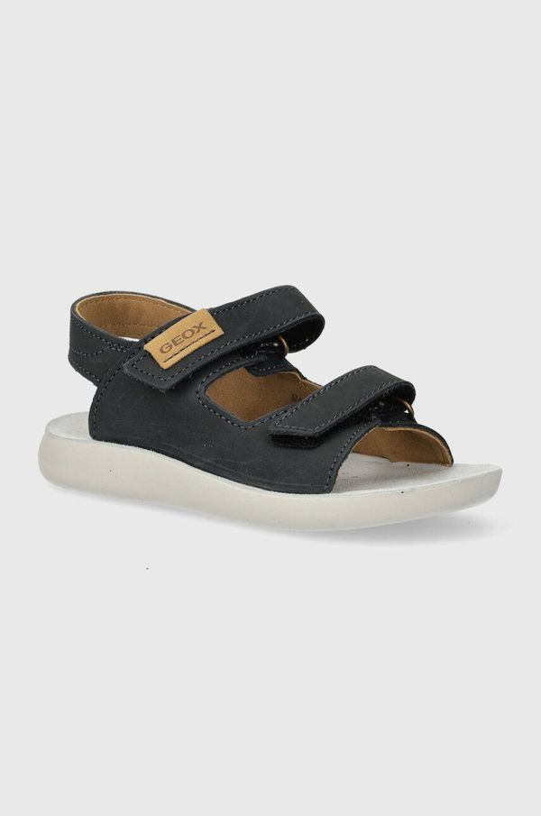 Geox Dječje sandale od nubuka Geox SANDAL LIGHTFLOPPY boja: tamno plava