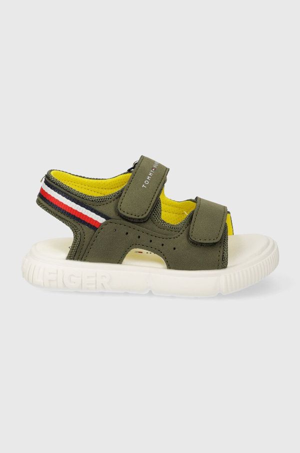 Tommy Hilfiger Dječje sandale Tommy Hilfiger boja: zelena