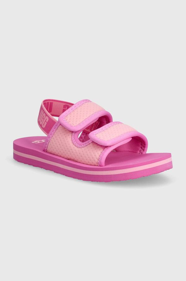 Ugg Dječje sandale UGG LENNON SLINGBACK boja: ružičasta