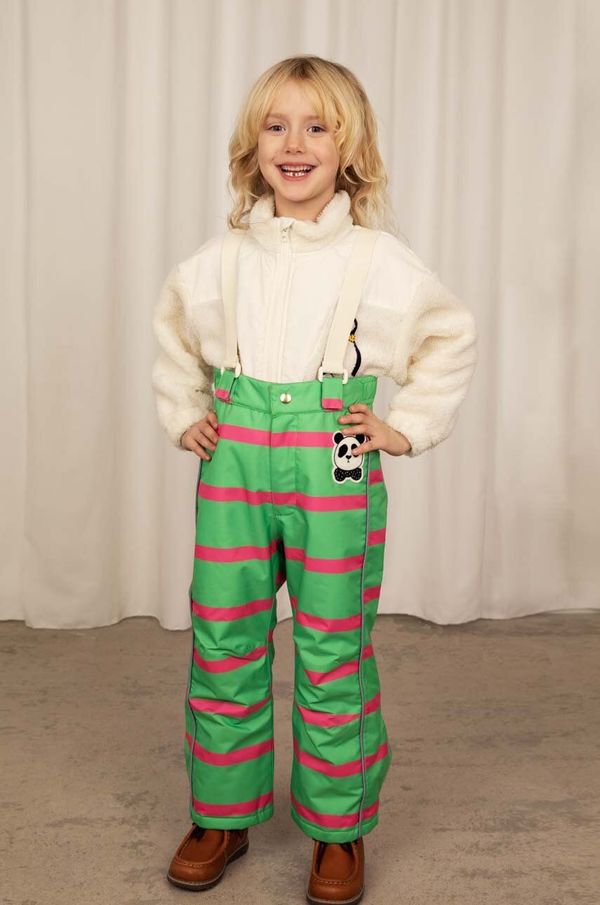 Mini Rodini Dječje skijaške hlače Mini Rodini boja: zelena, s uzorkom