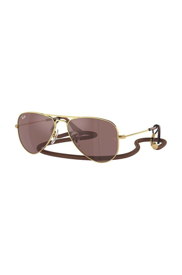 Ray-Ban Dječje sunčane naočale Ray-Ban JUNIOR AVIATOR boja: smeđa, 0RJ9506S