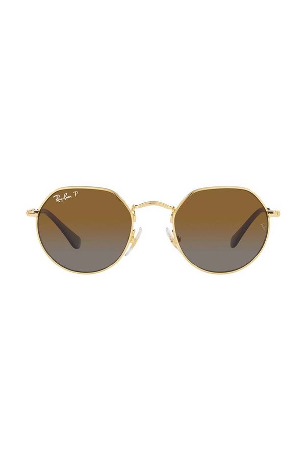 Ray-Ban Dječje sunčane naočale Ray-Ban Junior Jack boja: smeđa, 0RJ9565S-Polarized