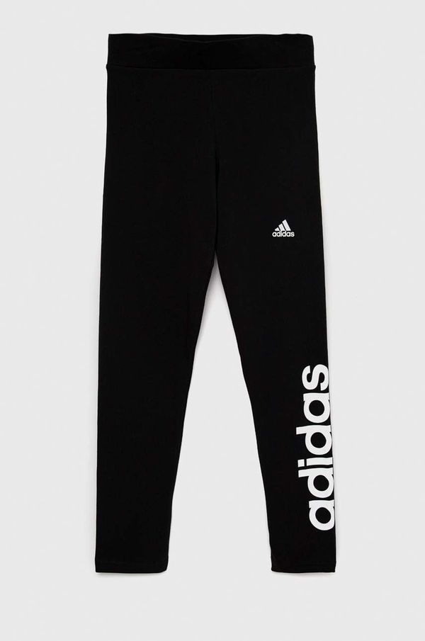 adidas Dječje tajice adidas G LIN boja: crna, s tiskom