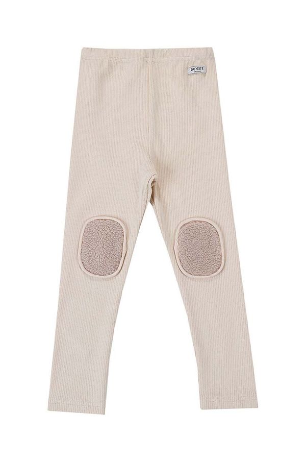 Donsje Dječje tajice Donsje Keene Leggings boja: bež, bez uzorka, 4054300