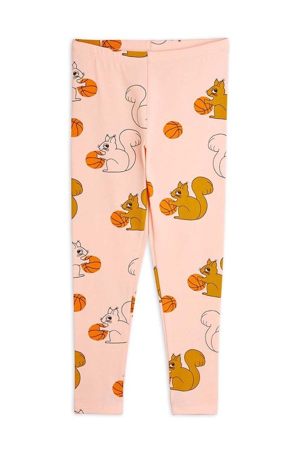 Mini Rodini Dječje tajice Mini Rodini Squirrels boja: ružičasta, s uzorkom