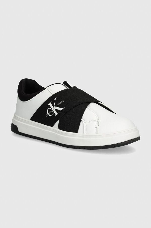Calvin Klein Jeans Dječje tenisice Calvin Klein Jeans boja: bijela, V3X9-81056