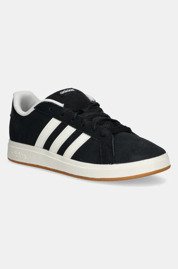 adidas Dječje tenisice od brušene kože adidas GRAND COURT 00s boja: crna, JH6178