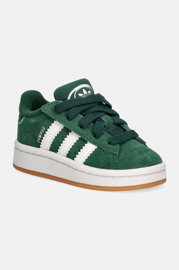 adidas Originals Dječje tenisice od brušene kože adidas Originals CAMPUS 00s CF EL boja: zelena, JI4333
