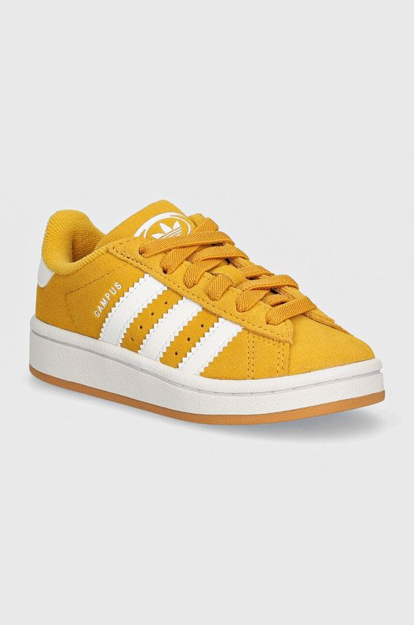 adidas Originals Dječje tenisice od brušene kože adidas Originals CAMPUS 00s EL C boja: žuta, JH6327