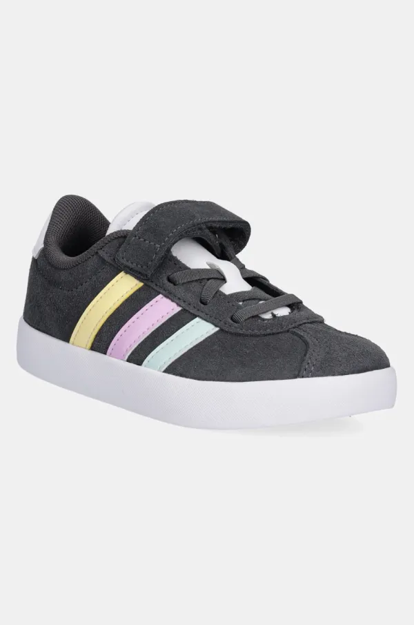 adidas Dječje tenisice od brušene kože adidas VL COURT 3.0 boja: siva, JH6315