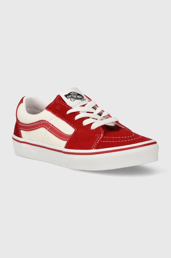 Vans Dječje tenisice od brušene kože Vans JN SK8-Low boja: crvena