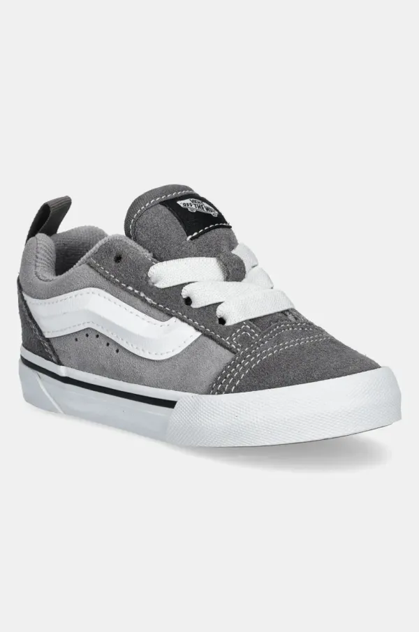 Vans Dječje tenisice od brušene kože Vans Knu Skool boja: siva, VN000SDSI5G1