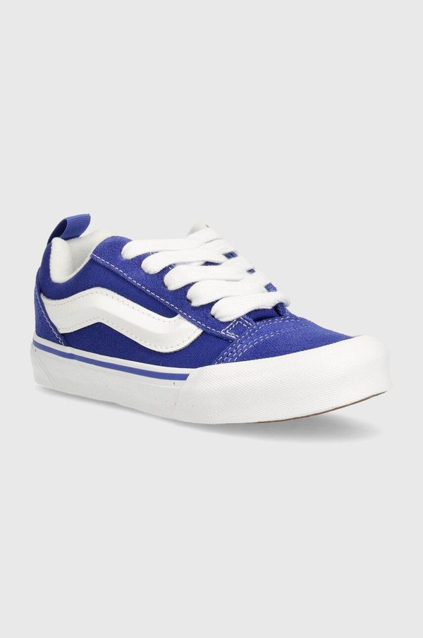 Vans Dječje tenisice od brušene kože Vans Knu Skool boja: tamno plava