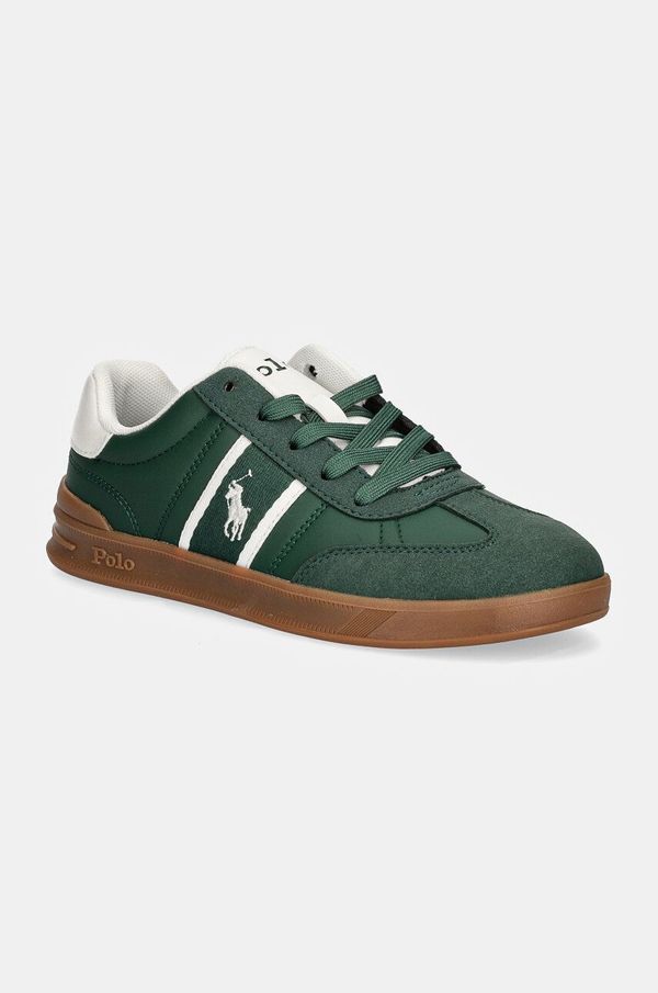 Polo Ralph Lauren Dječje tenisice Polo Ralph Lauren HERITAGE COURT III T-TOE boja: zelena, RL01253301
