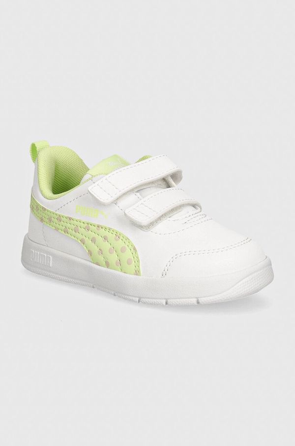 Puma Dječje tenisice Puma Courtflex V3 Dotty boja: žuta, 398759