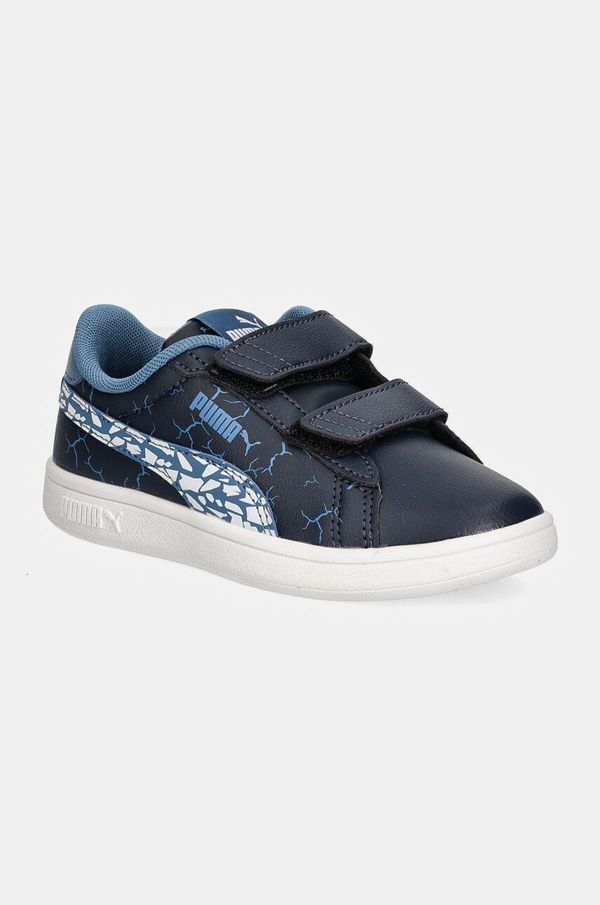 Puma Dječje tenisice Puma Smash 3.0 L Icy Monster boja: tamno plava, 397989