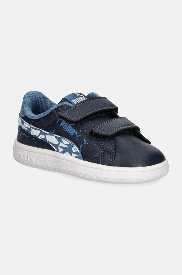 Puma Dječje tenisice Puma Smash 3.0 L Icy Monster boja: tamno plava, 397990