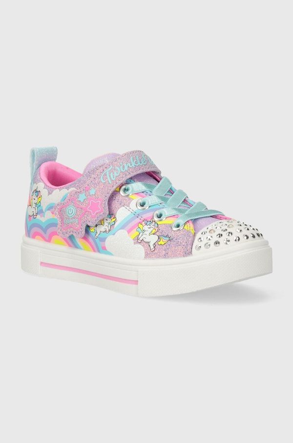 Skechers Dječje tenisice Skechers TWINKLE SPARKS JUMPIN CLOUDS boja: ljubičasta