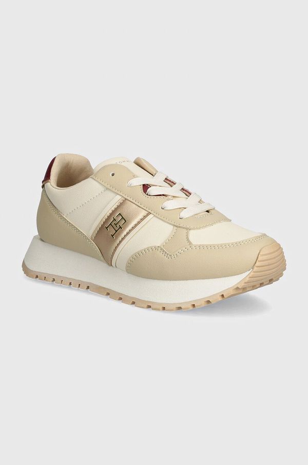 Tommy Hilfiger Dječje tenisice Tommy Hilfiger boja: bež, T3A9-33548