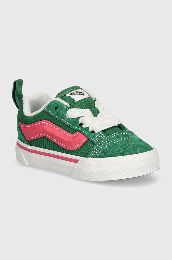 Vans Dječje tenisice Vans Knu Skool Elastic Lace boja: zelena, VN000D0KBOC1