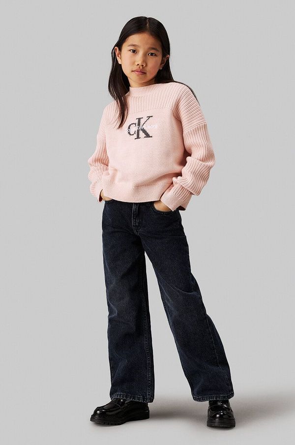 Calvin Klein Jeans Dječje traperice Calvin Klein Jeans HR WIDE IG0IG02607