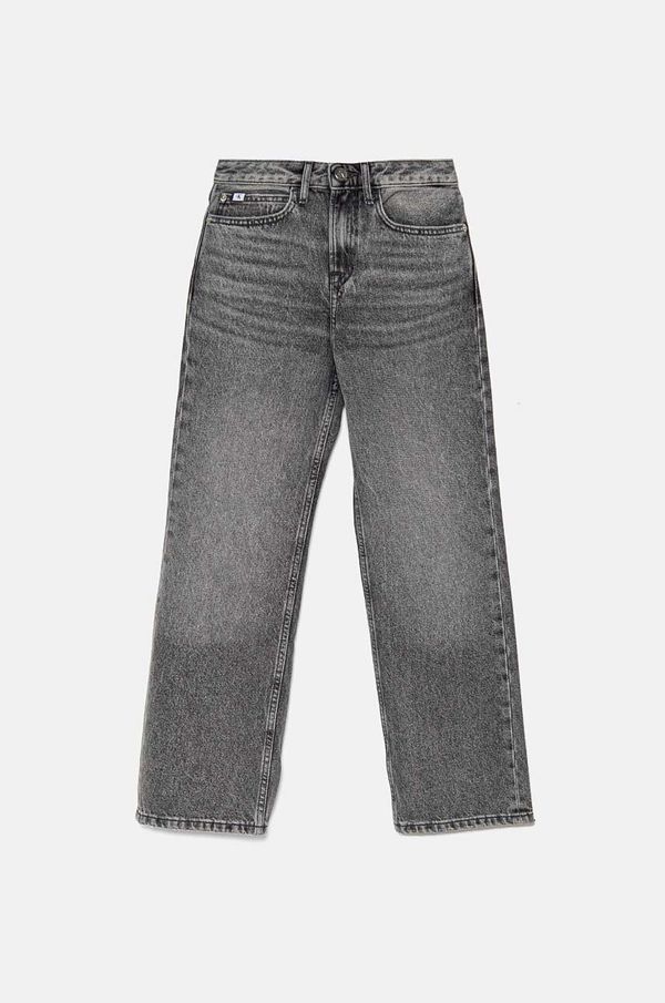 Calvin Klein Jeans Dječje traperice Calvin Klein Jeans HR WIDE LEG WSH IG0IG02600