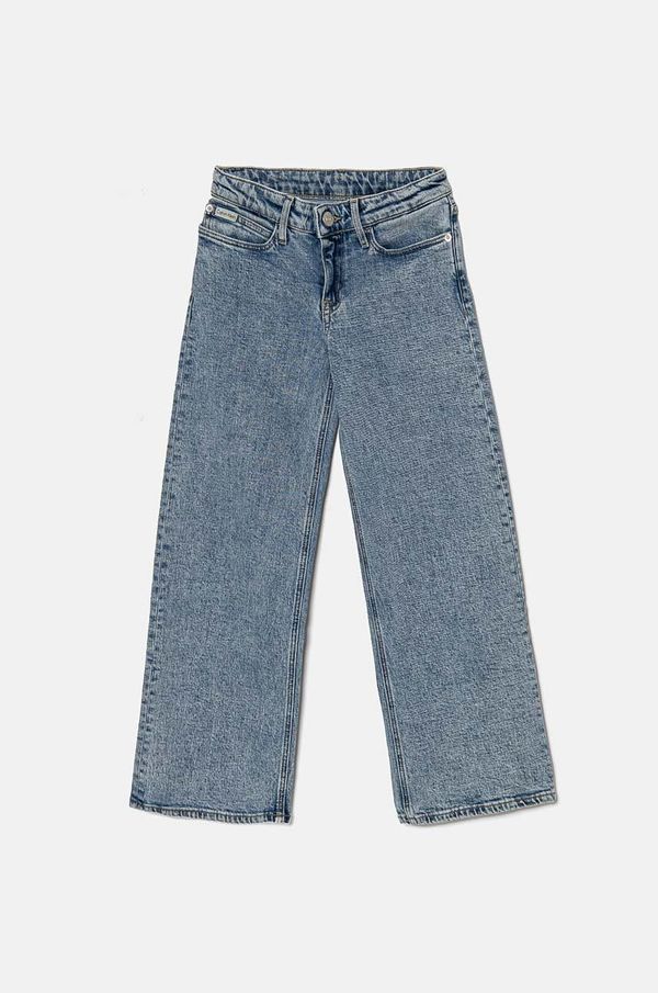 Calvin Klein Jeans Dječje traperice Calvin Klein Jeans MR WIDE LEG RELAXED SP BL IG0IG02602