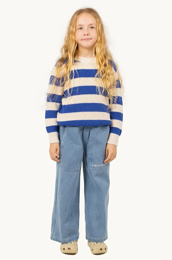 Tinycottons Dječje traperice Tinycottons GRAPHIC DENIM PANT SS25-243