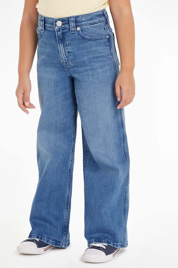 Tommy Hilfiger Dječje traperice Tommy Hilfiger MABEL VINTAGE STRAIGHT DENIM KG0KG08014