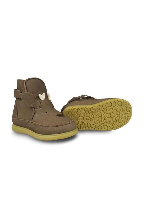 Donsje Dječje zimske cipele od brušene kože Donsje Dubu Special Shoes Stag boja: smeđa, 1500602