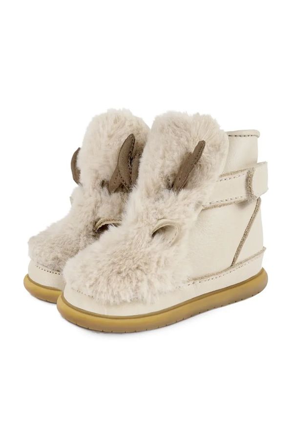 Donsje Dječje zimske cipele od brušene kože Donsje Roumi Shoes Reindeer boja: bež, 1500904