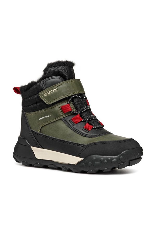 Geox Dječje zimske čizme Geox TREKKYUP ABX boja: zelena, J46MBE.0MEFU