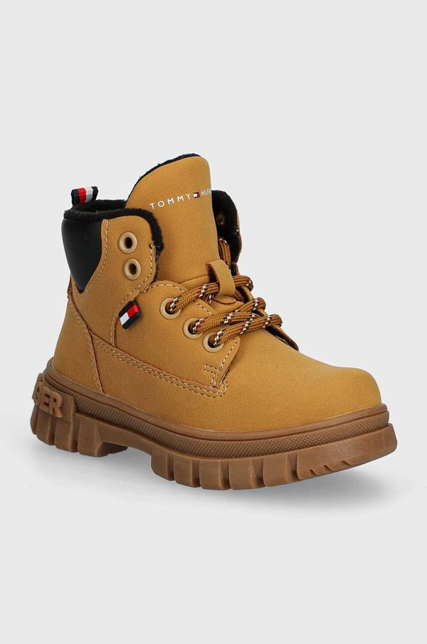 Tommy Hilfiger Dječje zimske čizme Tommy Hilfiger boja: smeđa, T1X5-33705