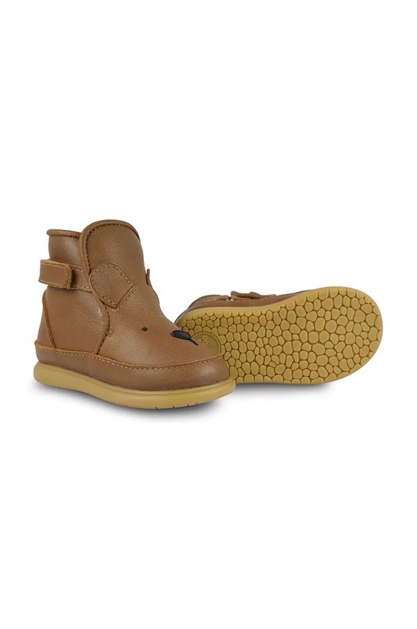 Donsje Dječje zimske kožne cipele Donsje Dubu Classic Shoes Bear boja: smeđa, 1500401
