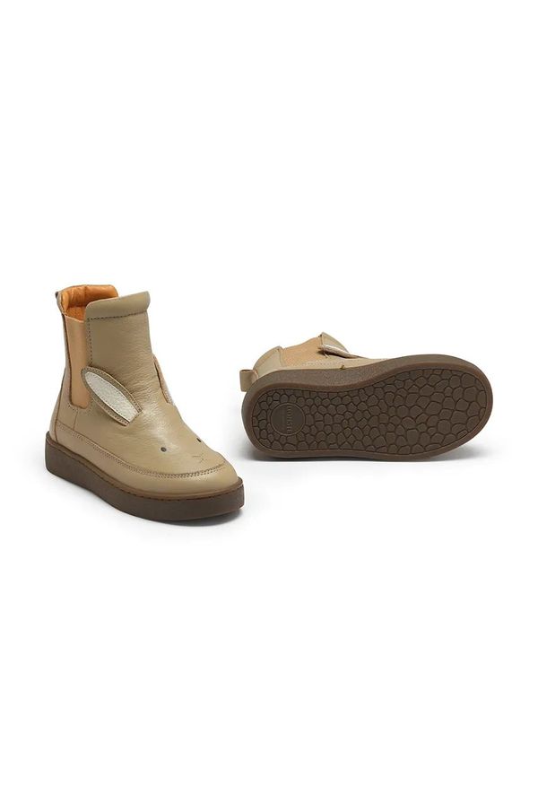 Donsje Dječje zimske kožne cipele Donsje Thuru Classic Boots Bunny boja: bež, 2023806