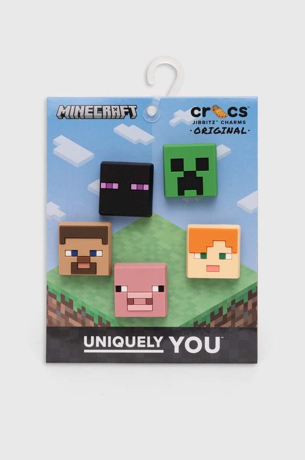 Crocs Dječji bedževi za obuću Crocs x Minecraft 5-pack