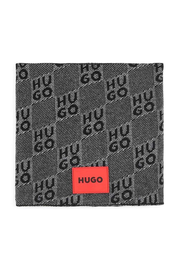 Hugo Dječji cjevasti šal HUGO boja: crna, s uzorkom, G00263