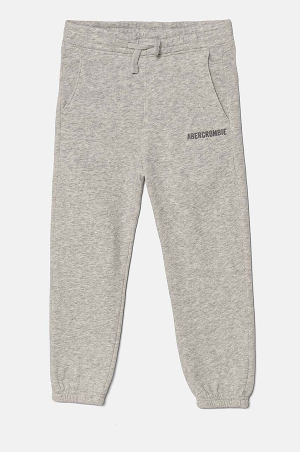 Abercrombie & Fitch Dječji donji dio trenirke Abercrombie & Fitch boja: siva, melanž, KI234-4064