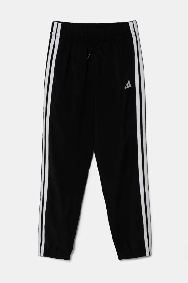 adidas Dječji donji dio trenirke adidas boja: crna, s aplikacijom, JD6500