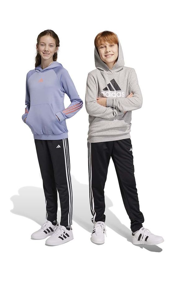 adidas Dječji donji dio trenirke adidas boja: crna, s aplikacijom