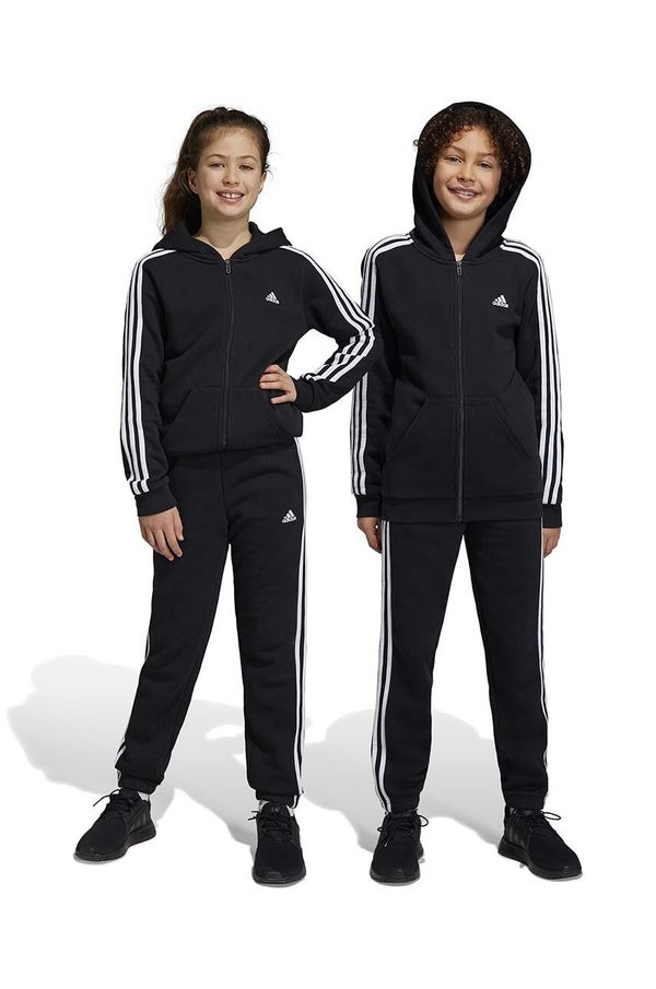 adidas Dječji donji dio trenirke adidas boja: crna, s aplikacijom