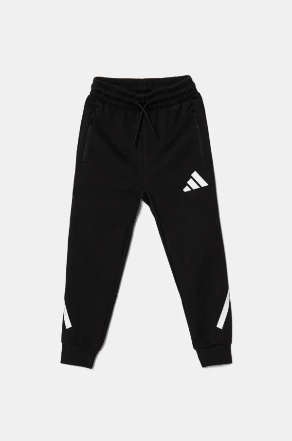 adidas Dječji donji dio trenirke adidas boja: crna, s tiskom, JD0006
